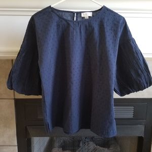 Loft Outlet Clip Balloon Sleeve Top XS